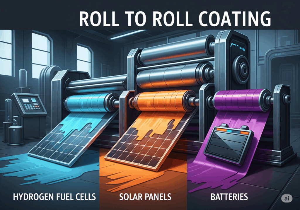 Roll to roll Coating Fuel cell Solar Cell Battery